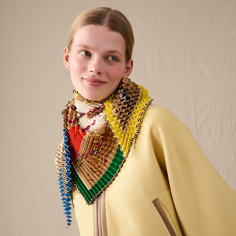 Hermès エルメス シルクスカーフ カレ90 clic clac オレンジエルメススカーフ Cliquetis シルクスカーフ